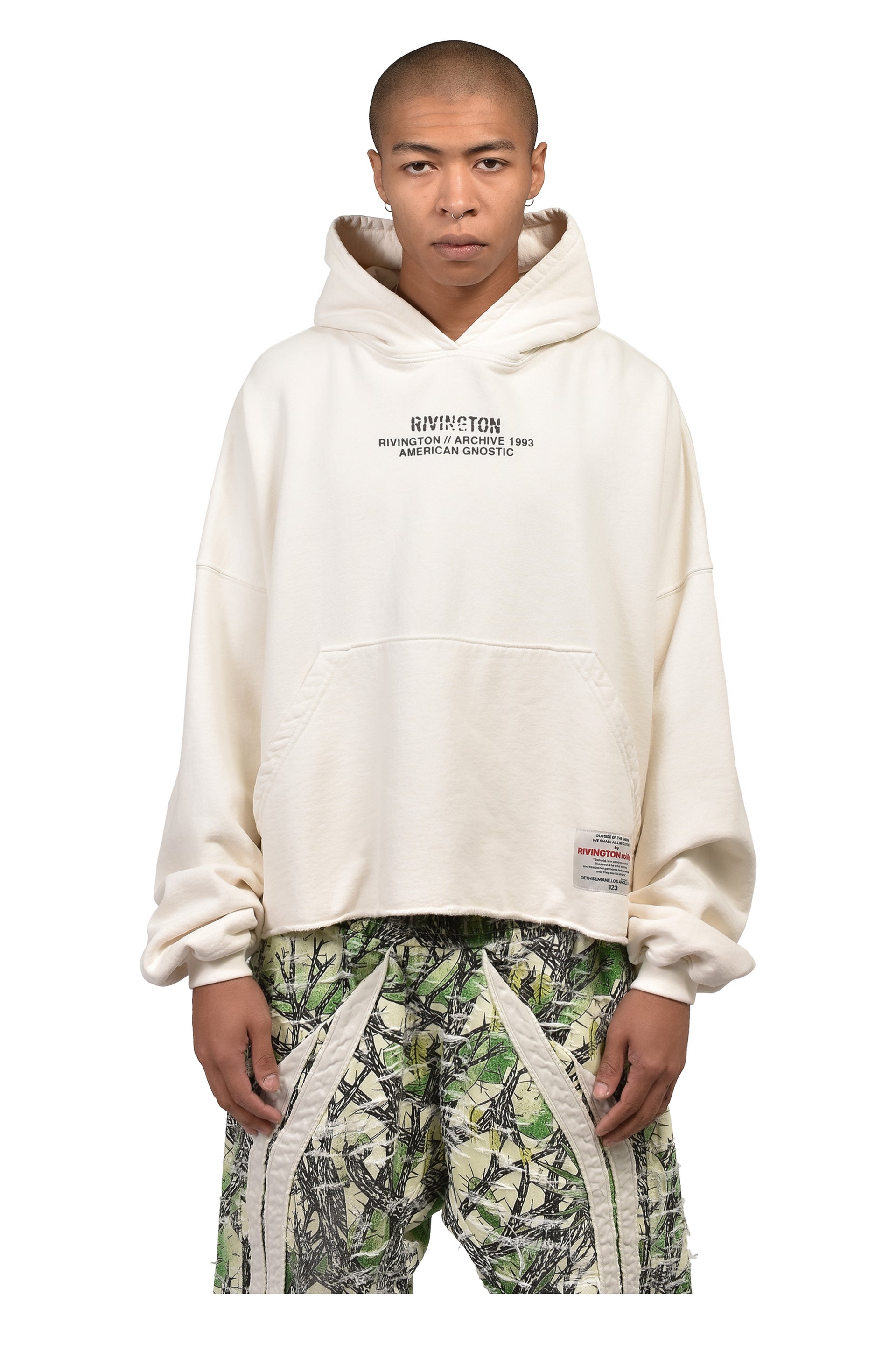 ARCHIVE AMERICAN CROPPER HOODIE / CRM