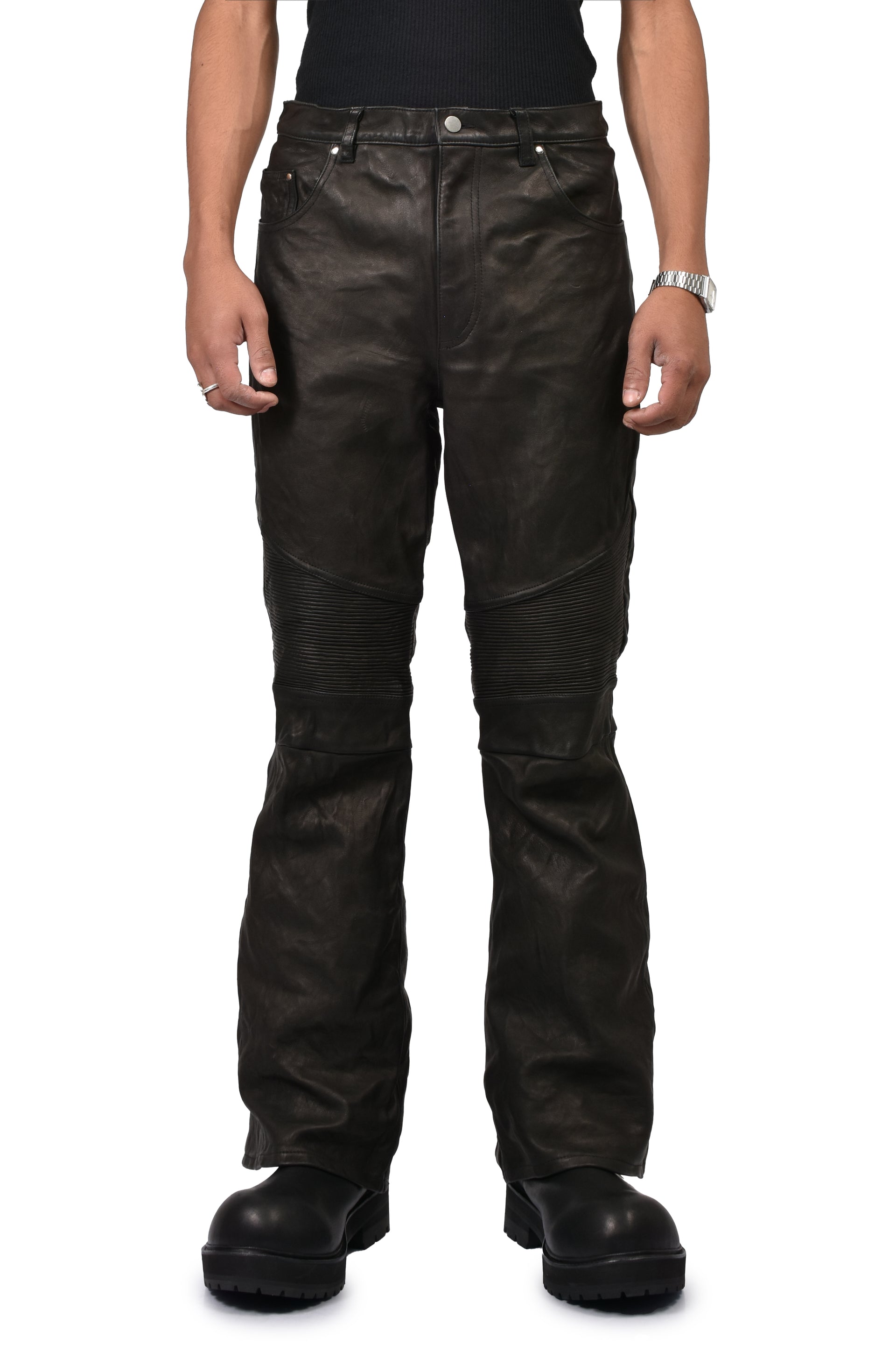 MOTO FLARE TROUSER / BLK
