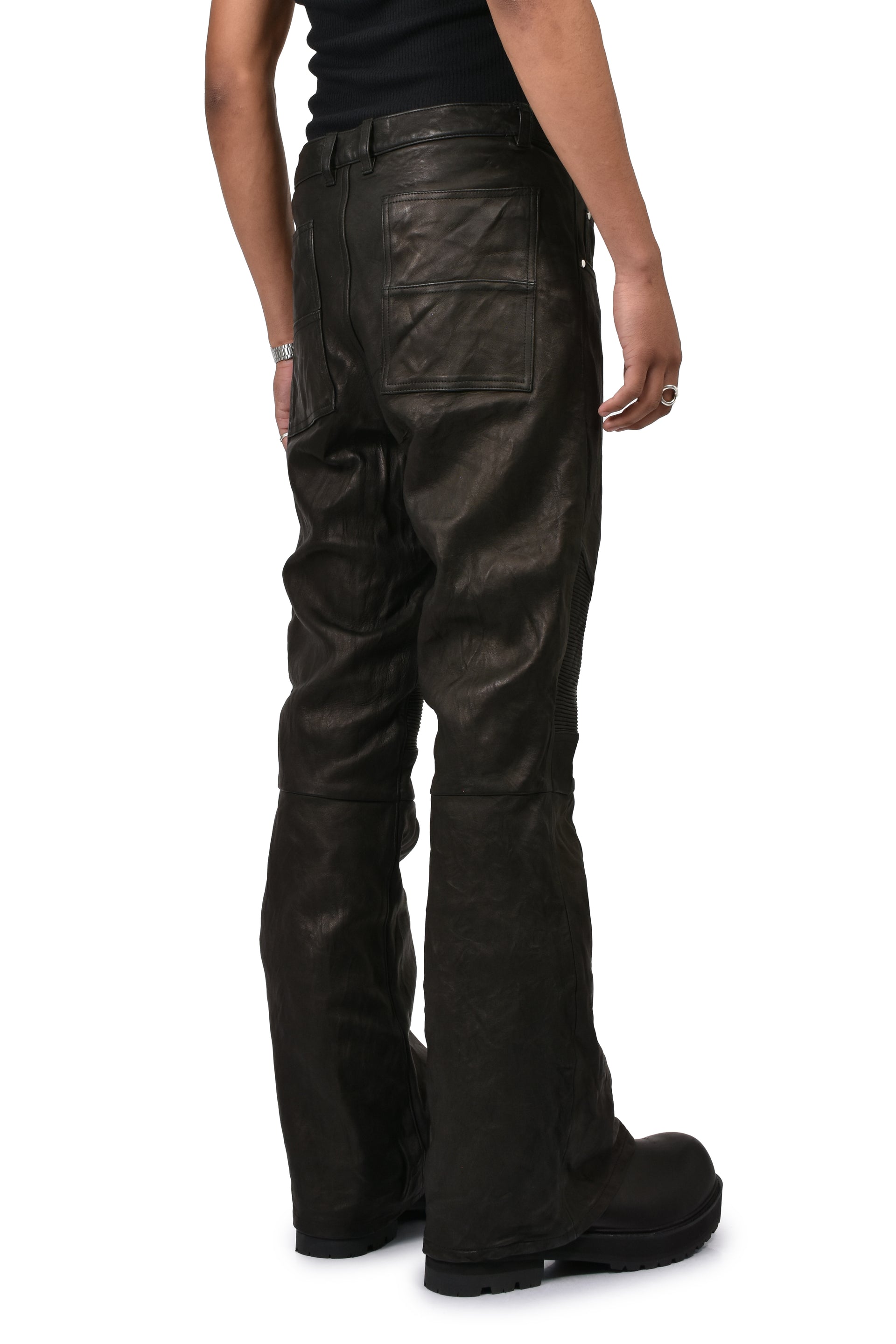 MOTO FLARE TROUSER / BLK