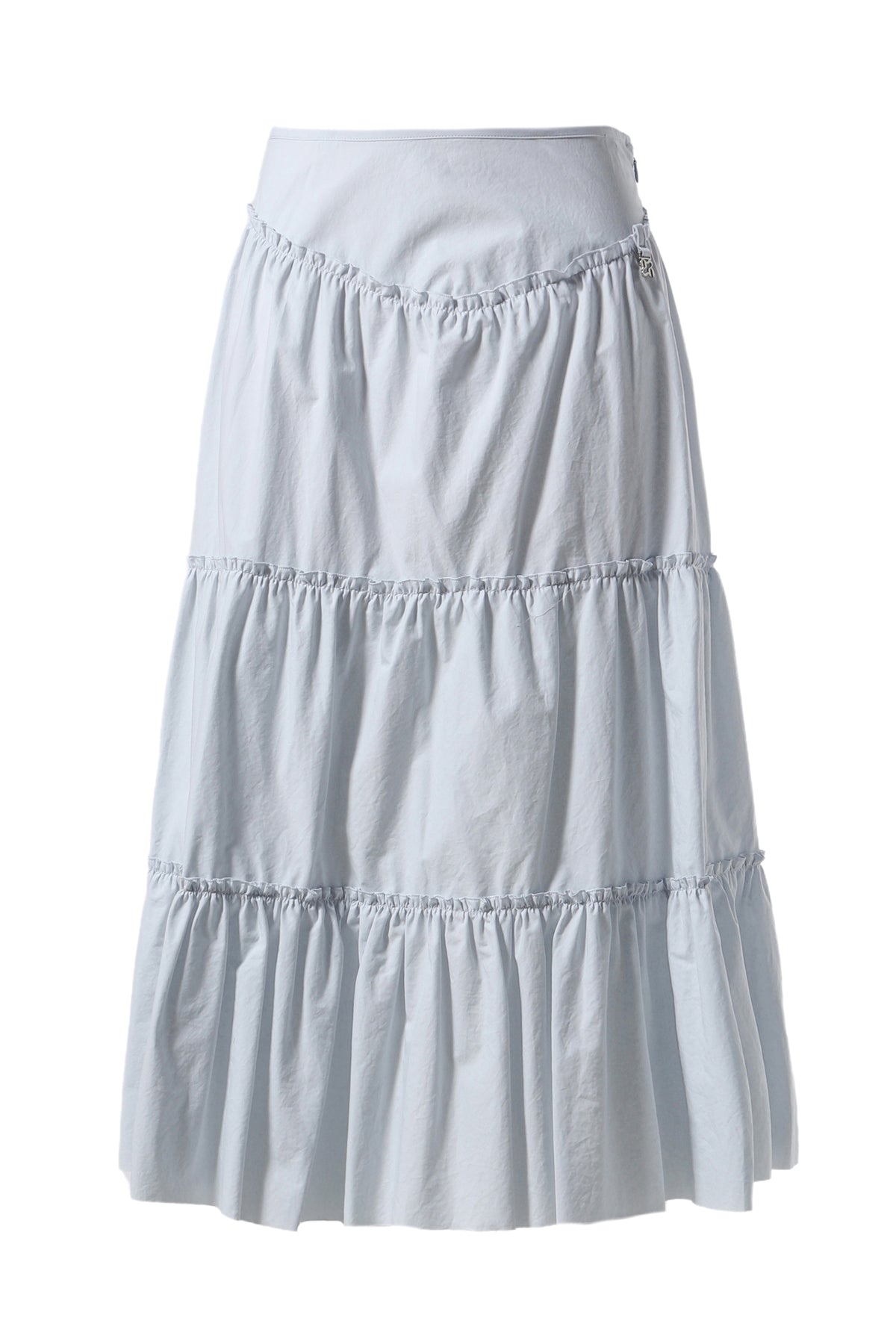 RODEO TIERED RUFFLE SKIRT  / BABY BLU