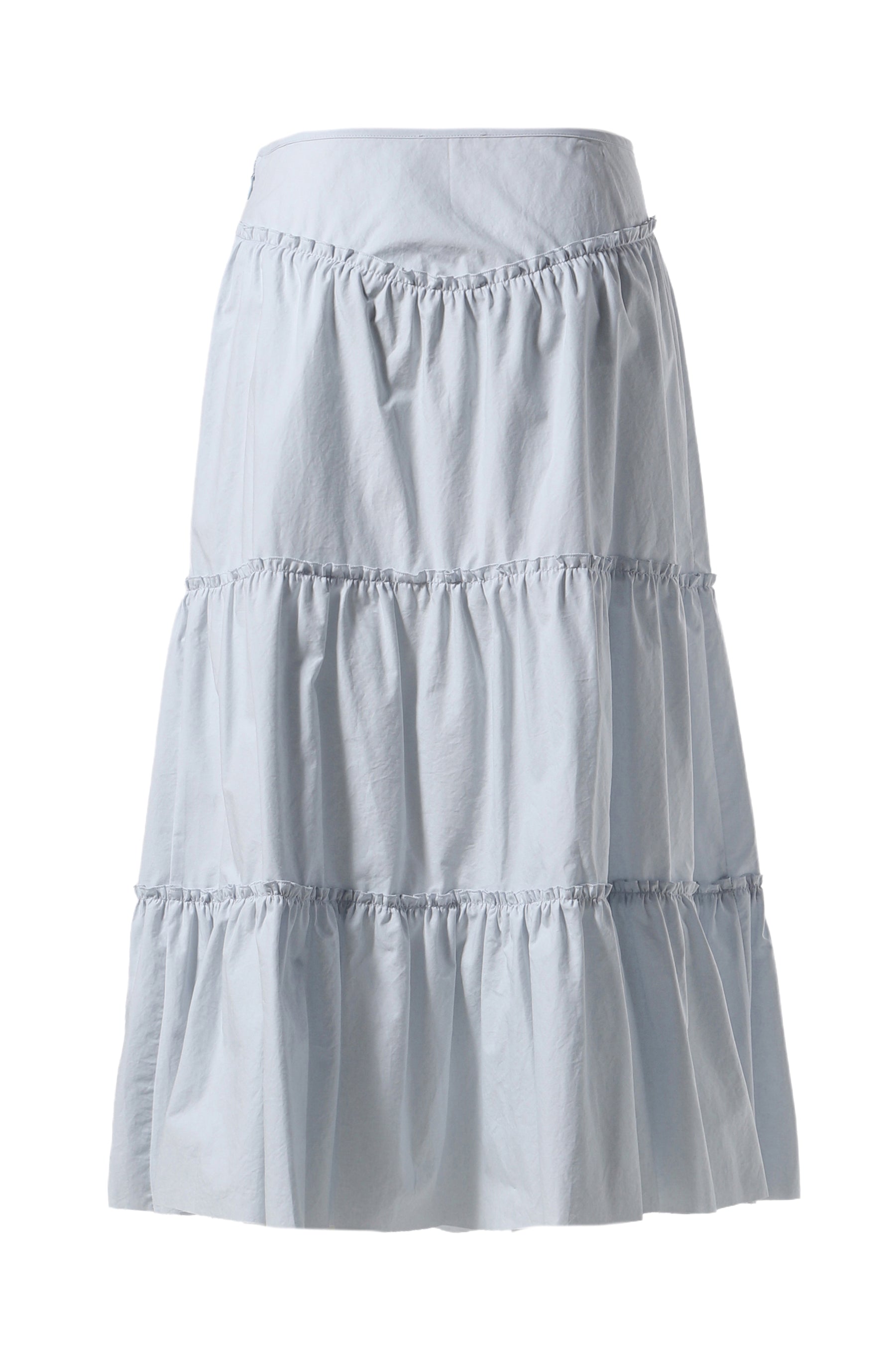 RODEO TIERED RUFFLE SKIRT  / BABY BLU