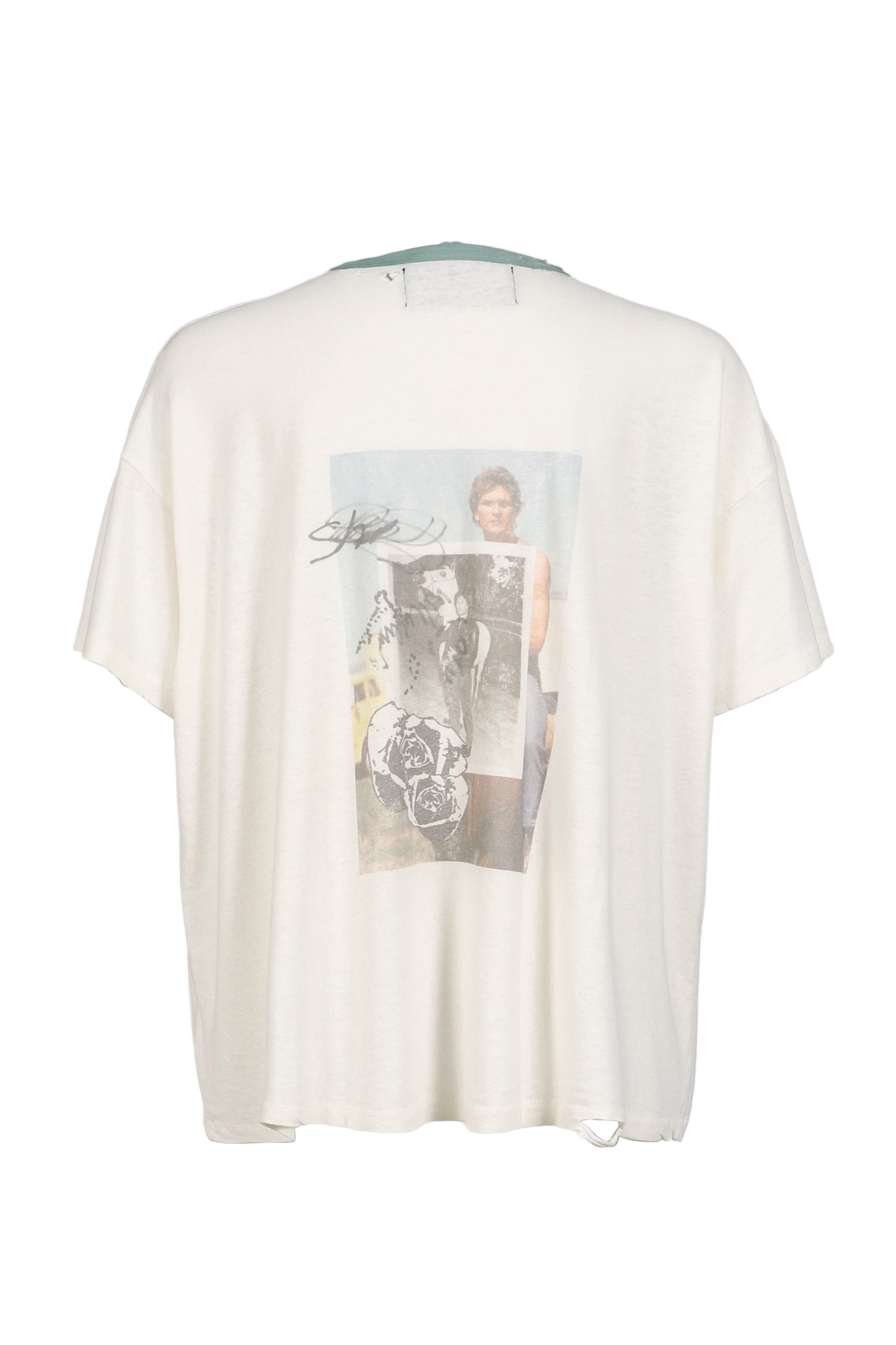 BACK TO LIFE RINGER TEE / WHT