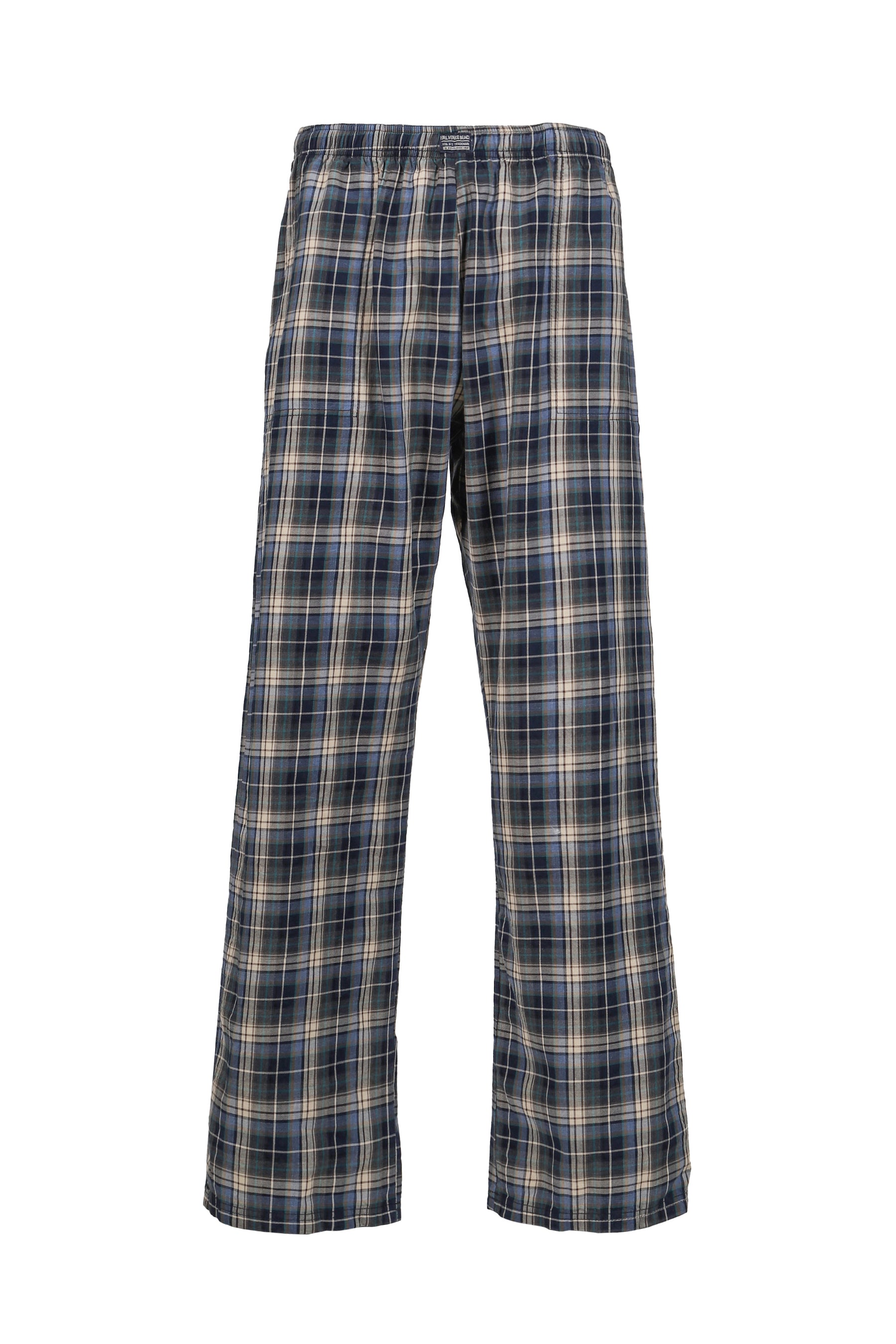 PLAID LOUNGE PANTS WOVEN / BLU