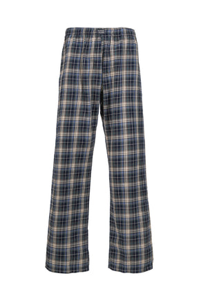 PLAID LOUNGE PANTS WOVEN / BLU