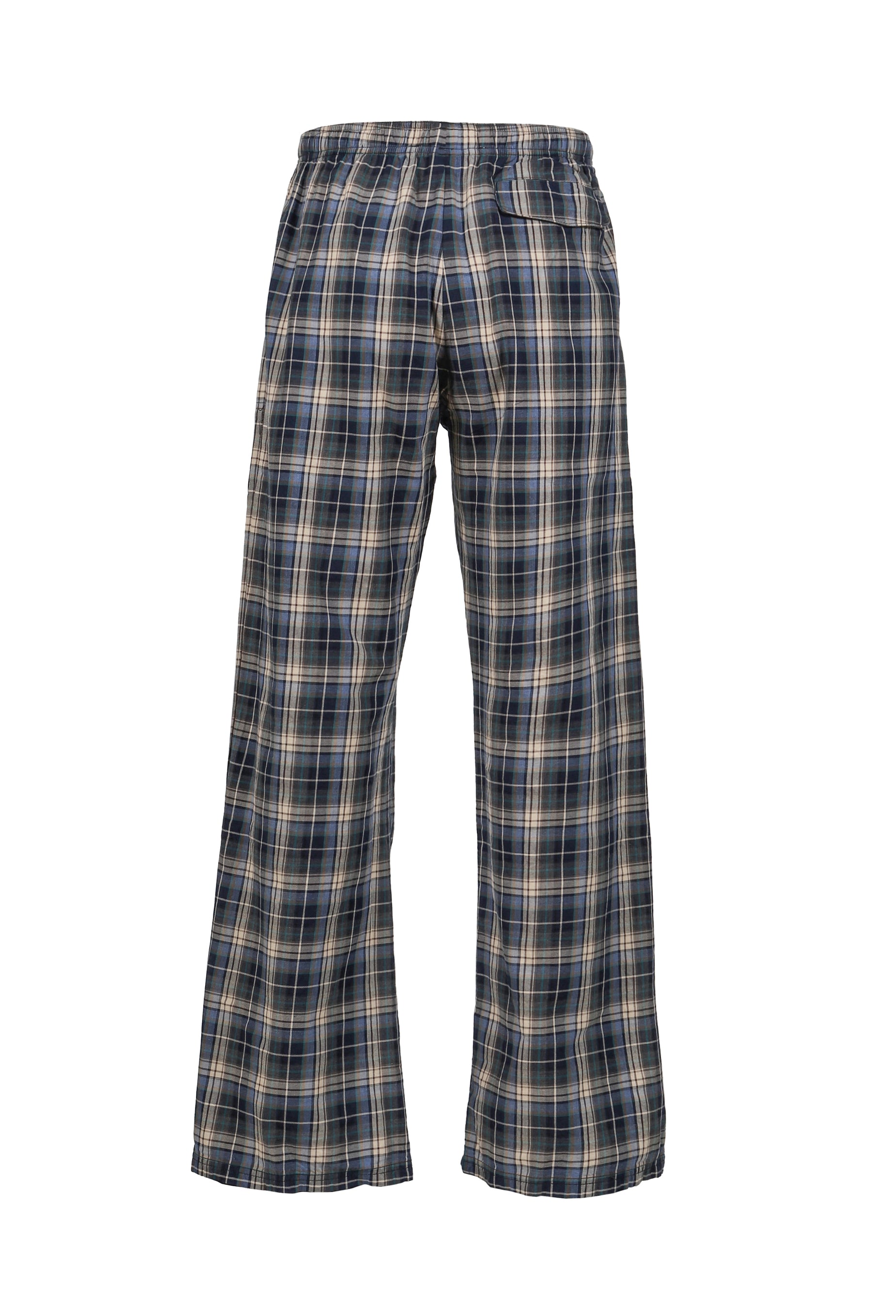 PLAID LOUNGE PANTS WOVEN / BLU