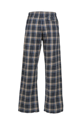 PLAID LOUNGE PANTS WOVEN / BLU