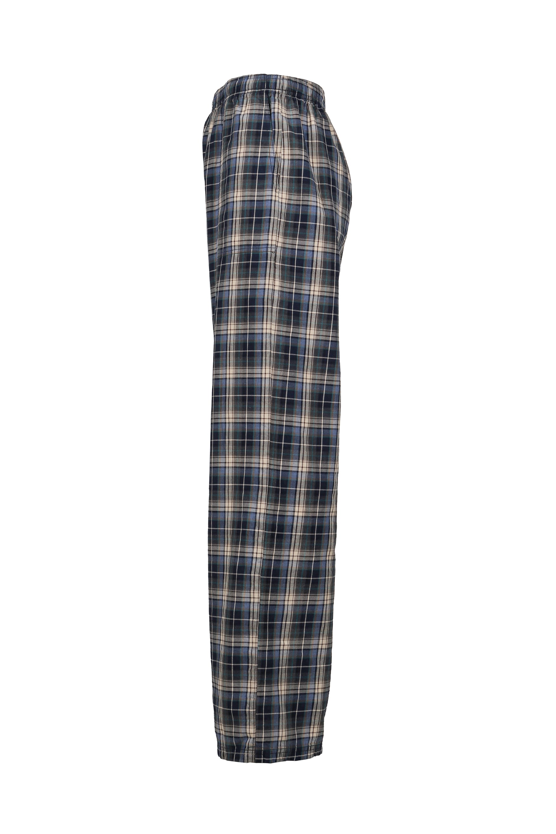 PLAID LOUNGE PANTS WOVEN / BLU