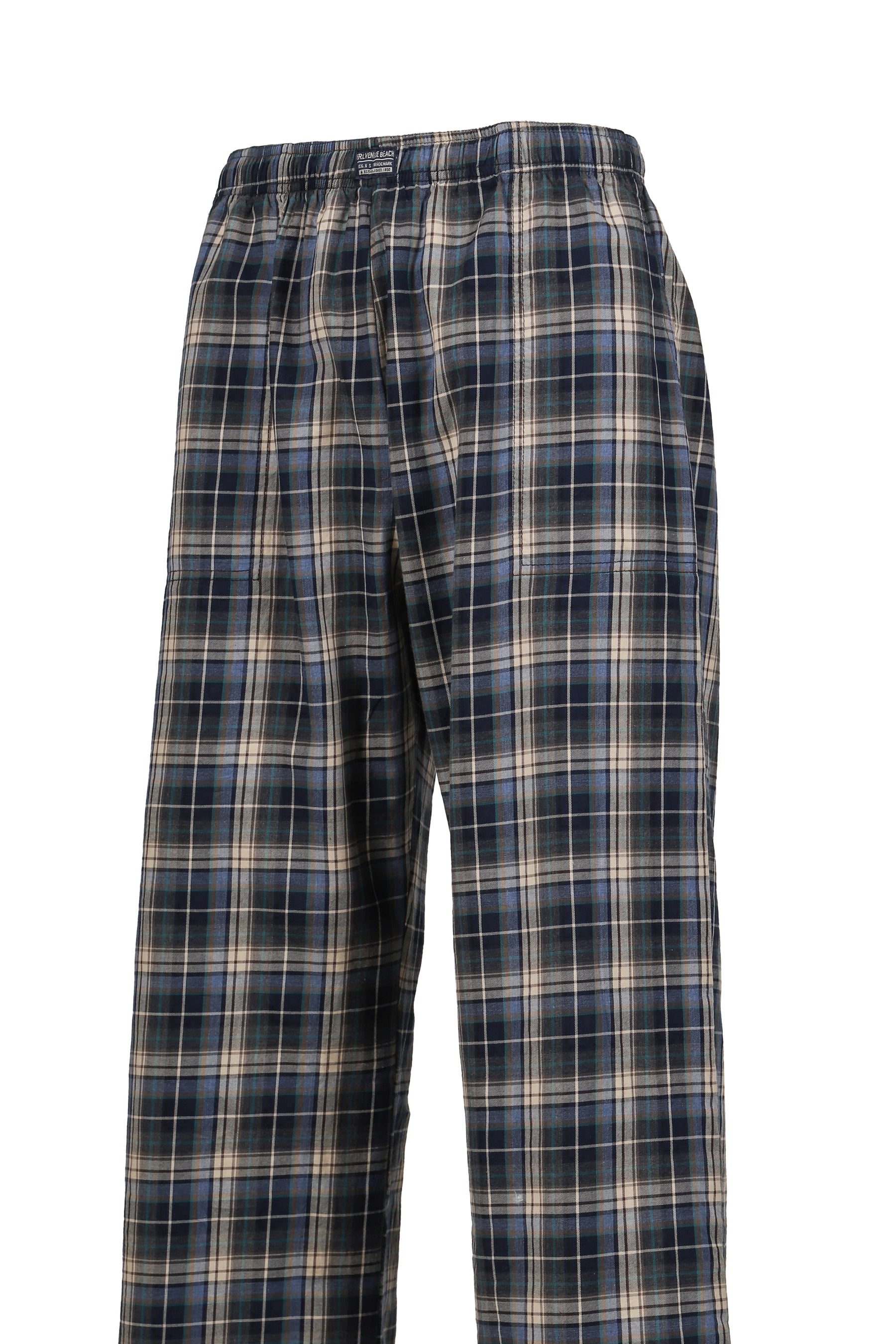 PLAID LOUNGE PANTS WOVEN / BLU