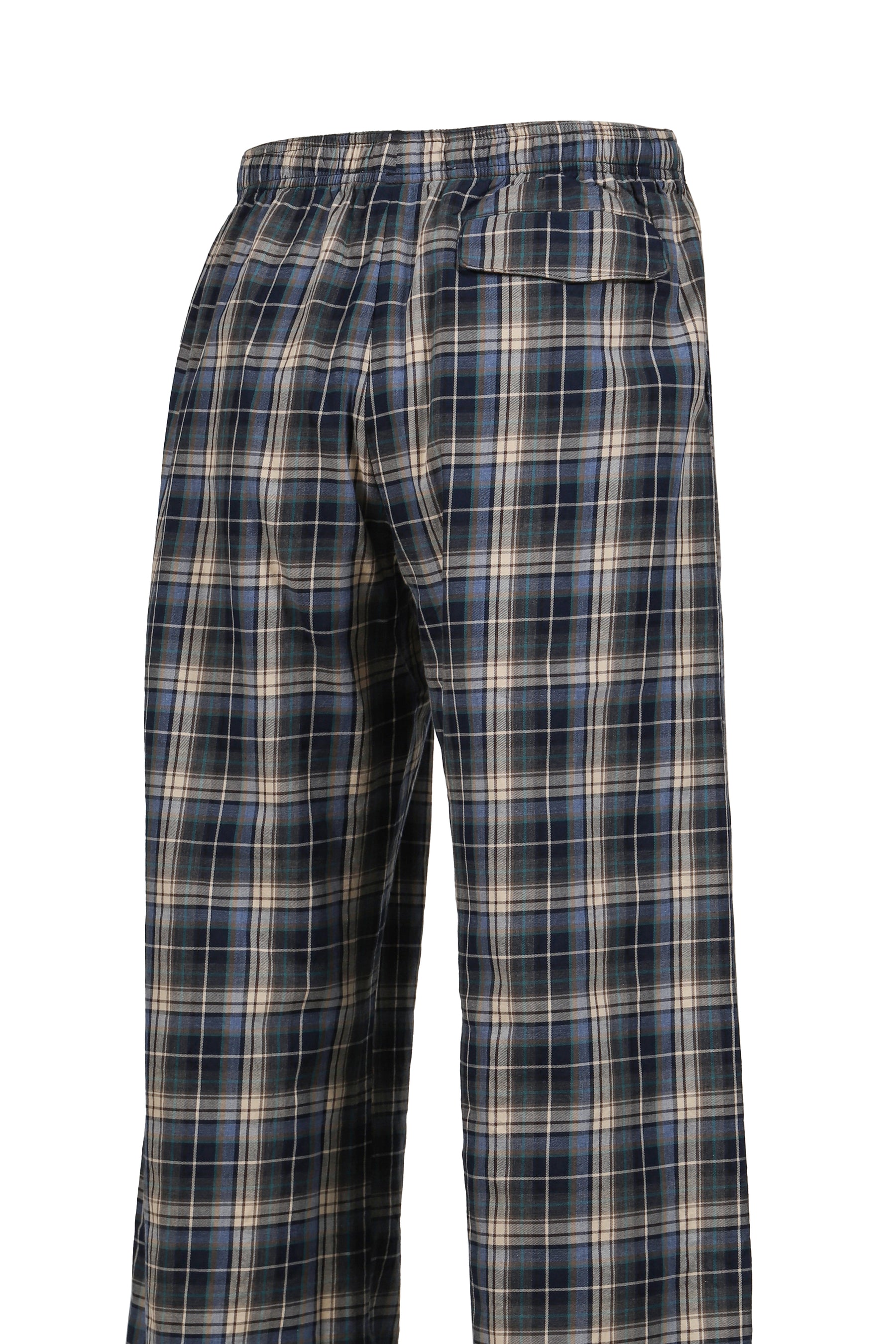 PLAID LOUNGE PANTS WOVEN / BLU