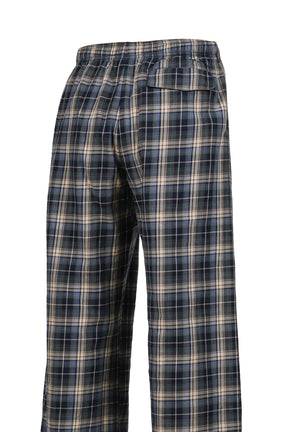 PLAID LOUNGE PANTS WOVEN / BLU