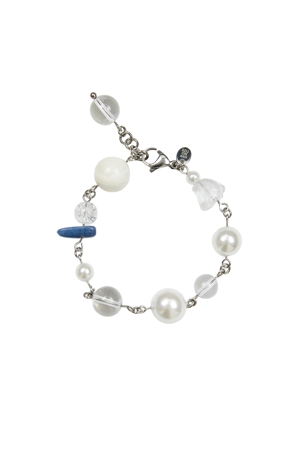 HYPNOTIZE CONNECTING BALL BRACELET_CLEAR / SIL