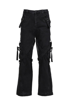 BONDAGE CARGO PANTS 2.0 / BLACK