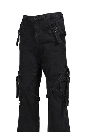BONDAGE CARGO PANTS 2.0 / BLACK