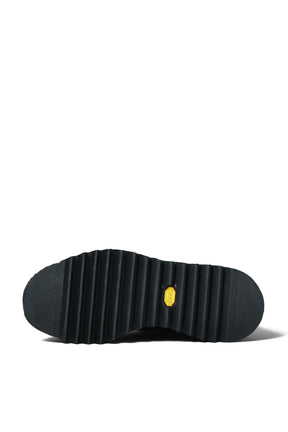 COW SKIN LACE UP BOOT / BLACK