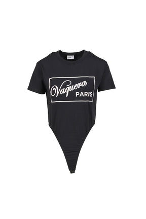 LEOTARD T SHIRT KNIT / BLK
