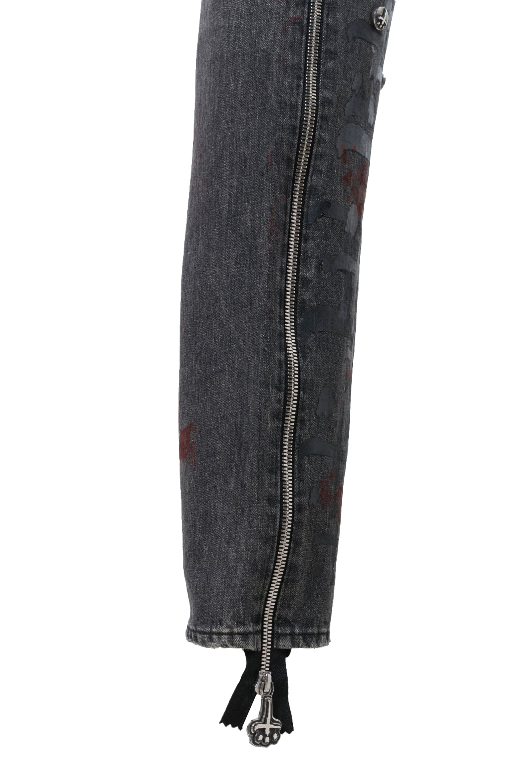 CUSTOM DENIM PANTS / BLK