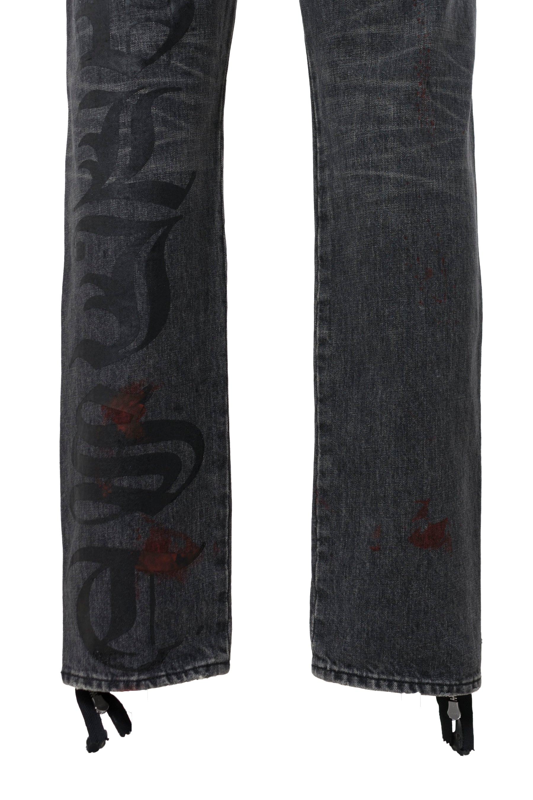 CUSTOM DENIM PANTS / BLK