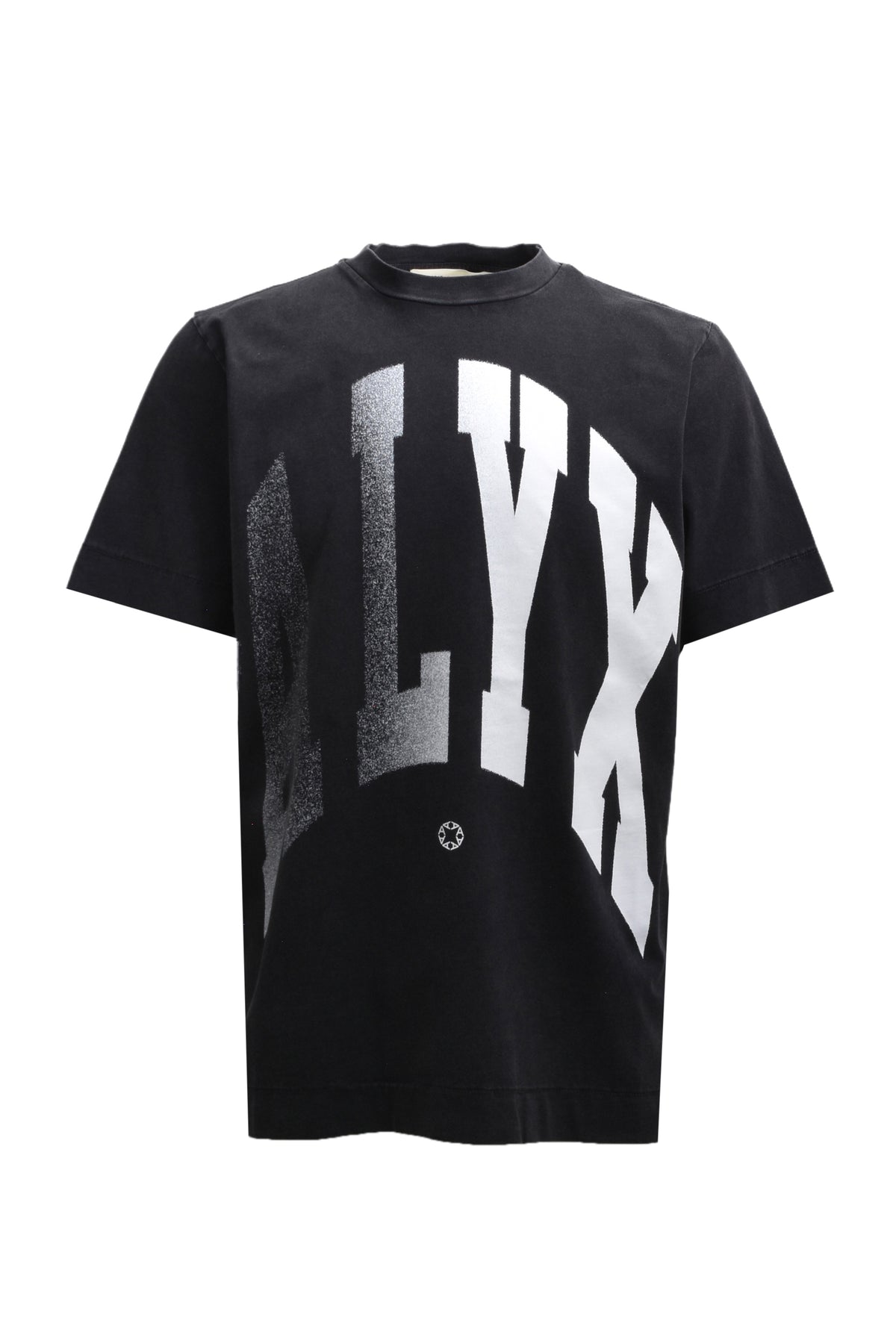 "ALYX" LOGO PRINT GRAPHIC T-SHIRT / WASHED BLK