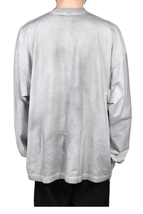 GAS MASK BEAR LONG SLEEVE T-SHIRT / L.GRY