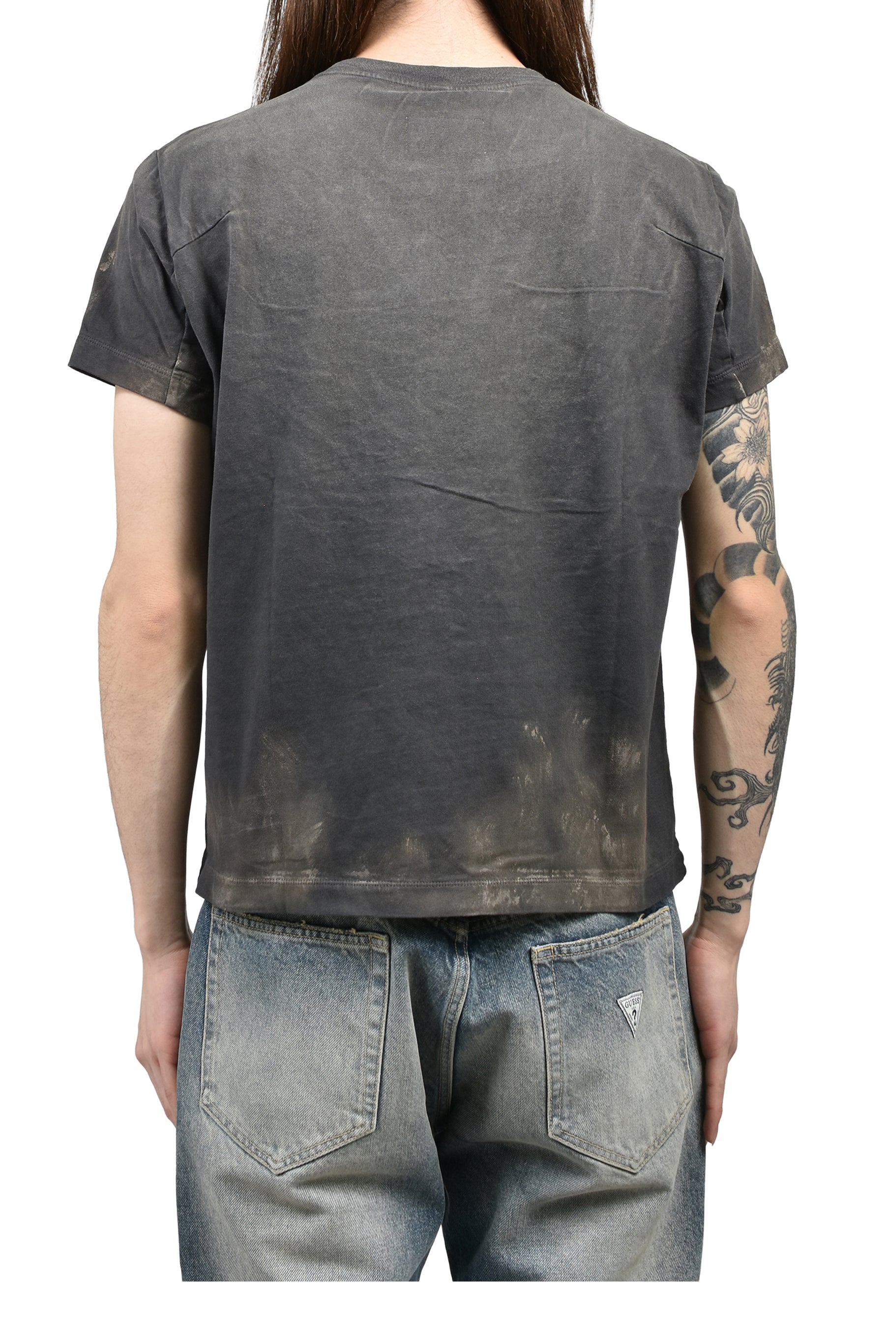 doublet LUXUARY MUD PAINT T-SHIRT / BLK