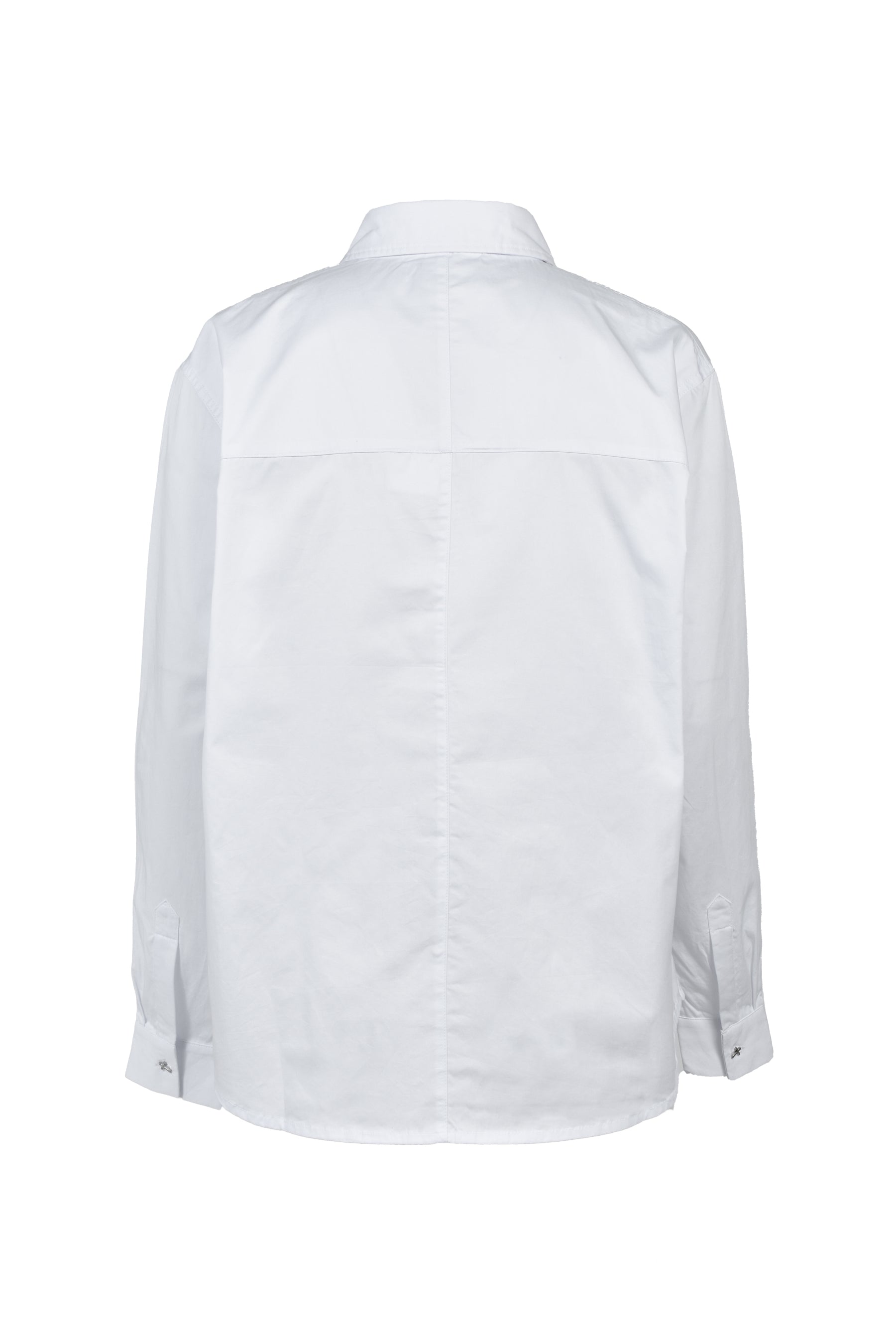 WHITE CROSS BUTTON L/S SHIRT / WHT