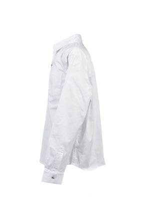 WHITE CROSS BUTTON L/S SHIRT / WHT