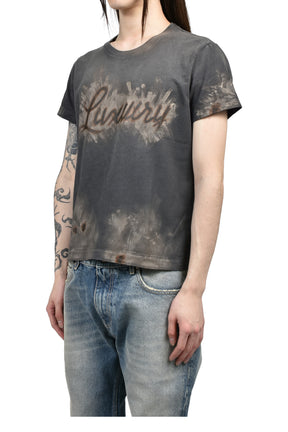 doublet LUXUARY MUD PAINT T-SHIRT / BLK