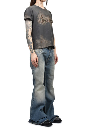 doublet LUXUARY MUD PAINT T-SHIRT / BLK