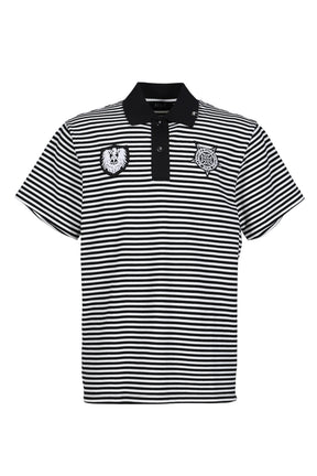 STRIPED POLO SHIRT / WHT