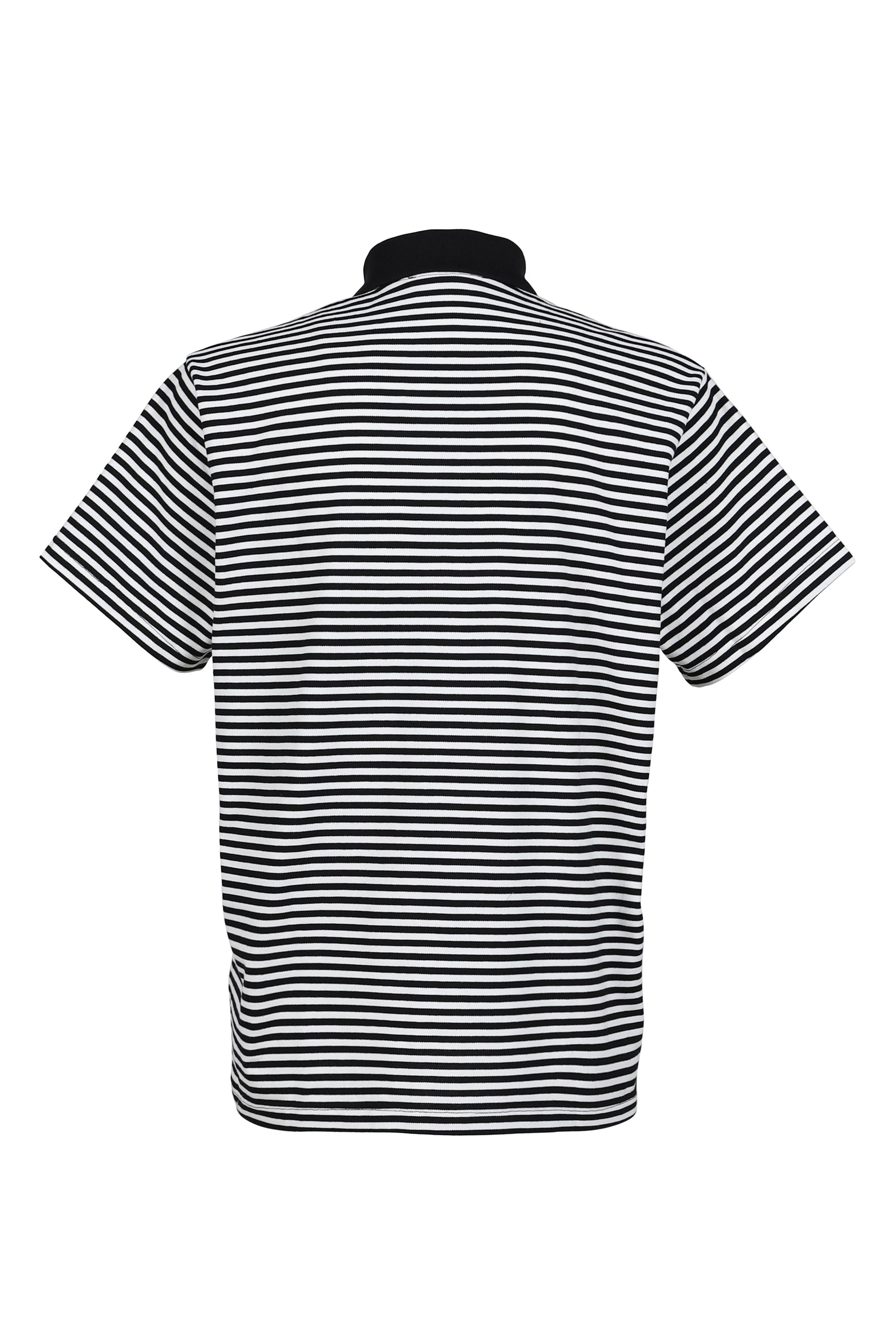 STRIPED POLO SHIRT / WHT