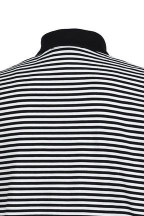 STRIPED POLO SHIRT / WHT