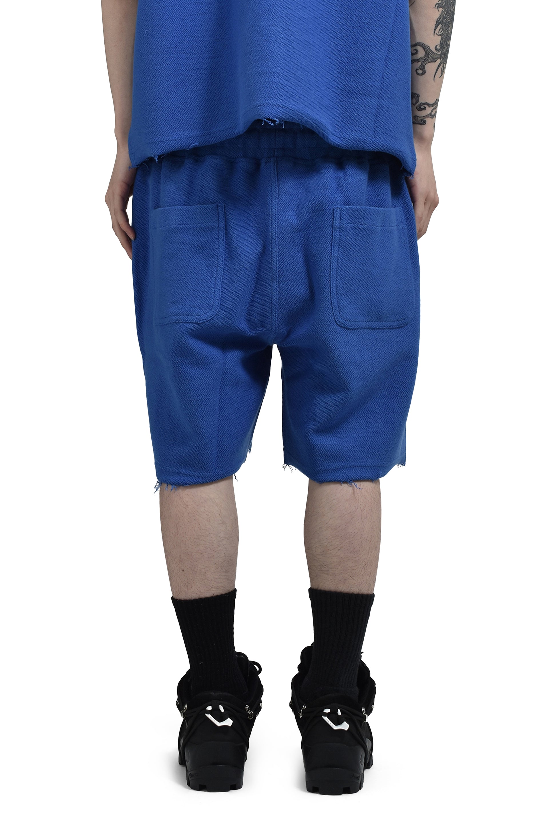 RACE HERRINGBONE SHORT / BLU