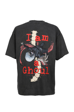 S/S T-SHIRT (KANEKI BACK BORN) / BLK 