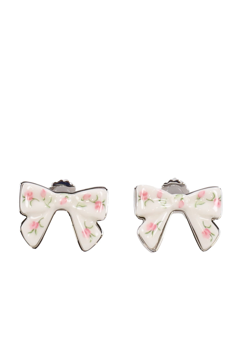 yvmin イヴミン Furry Bear Earring Pink ♡yvmin♡Furry Bear Earring Pink