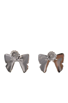 CERAMICS BOWKNOT EARRING / PNK GRN