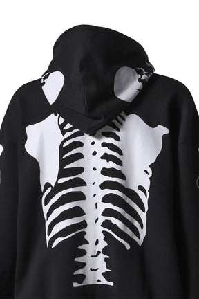 BONE HOODIE BOXY FIT / BLK