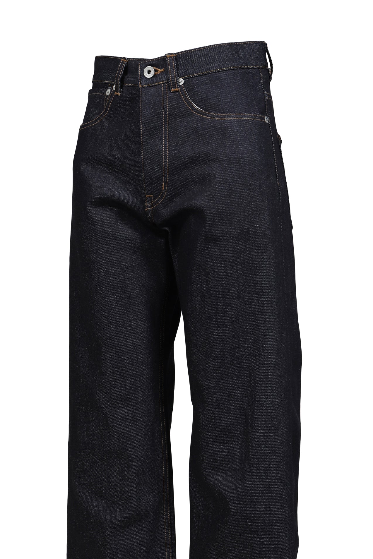 "STRAIGHT" RIGID DENIM PANTS / IND