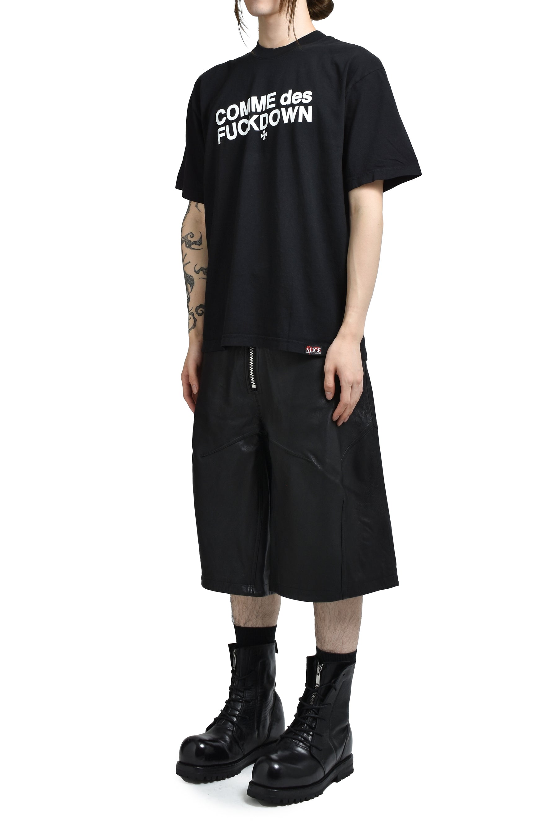 ALICE X SSUR COMME TEE / BLACK 