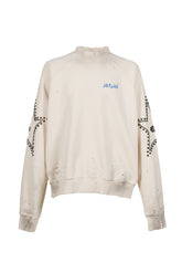 STAR STUDDED CREWNECK / VTG WHT