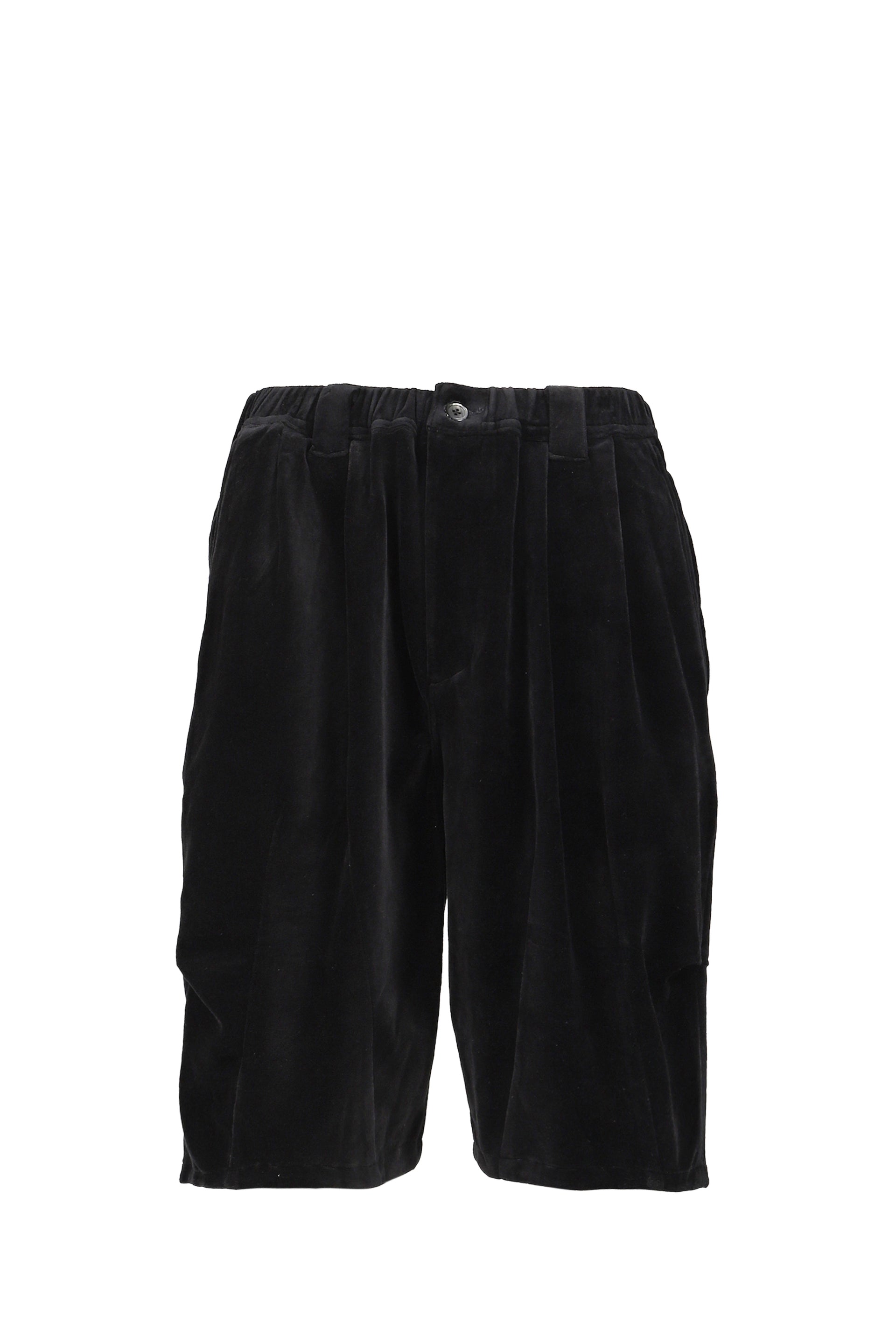 TBPR / VELOUR BIG SHORTS / BLK