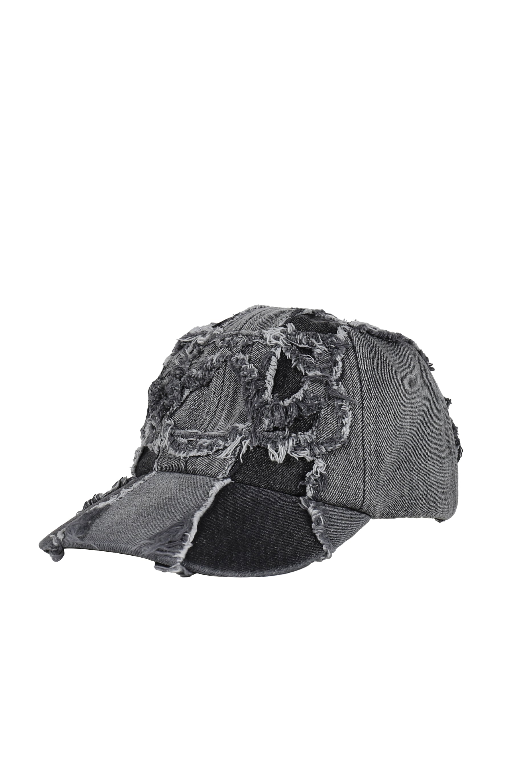 DISTRESSED CAP / BLK