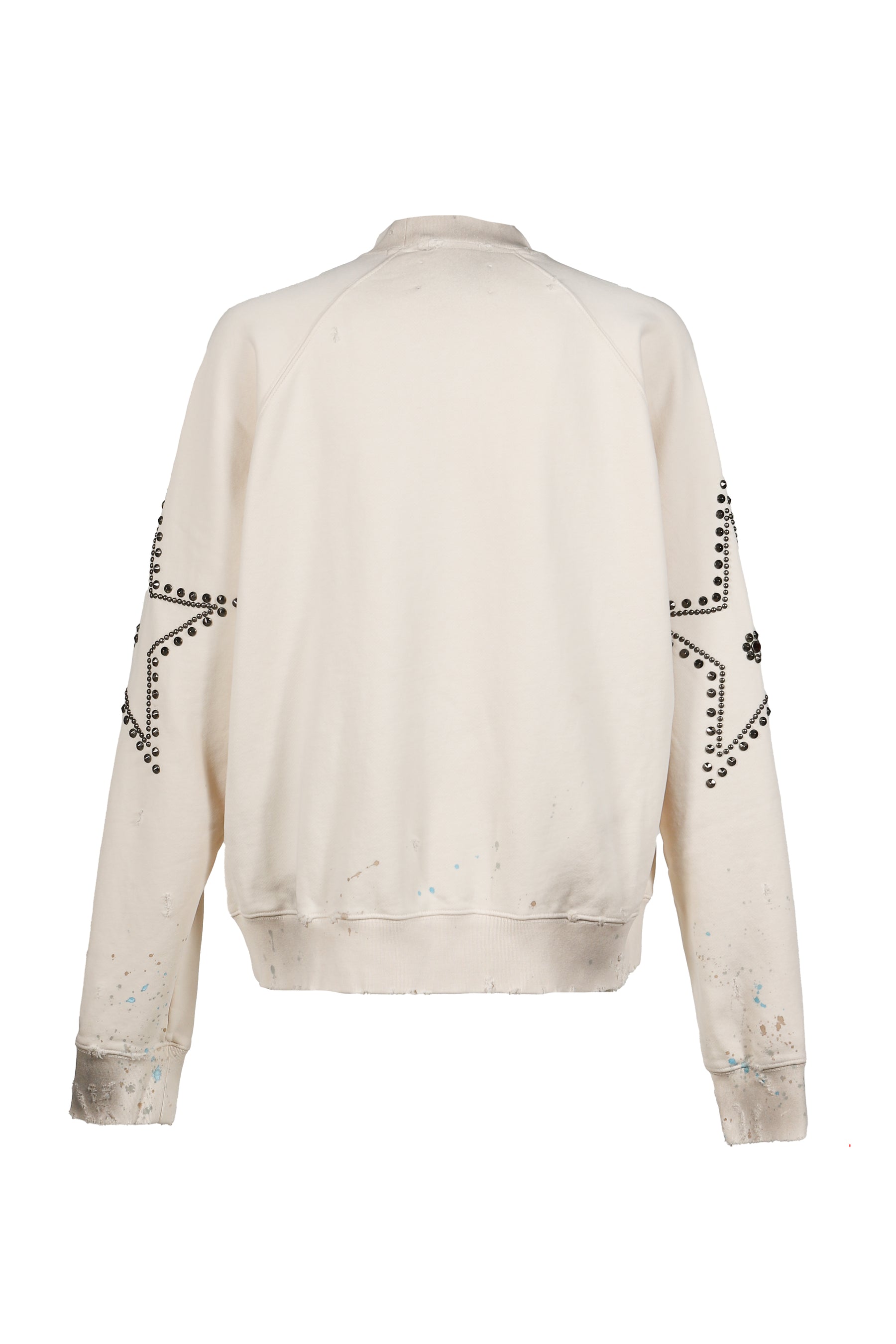 STAR STUDDED CREWNECK / VTG WHT