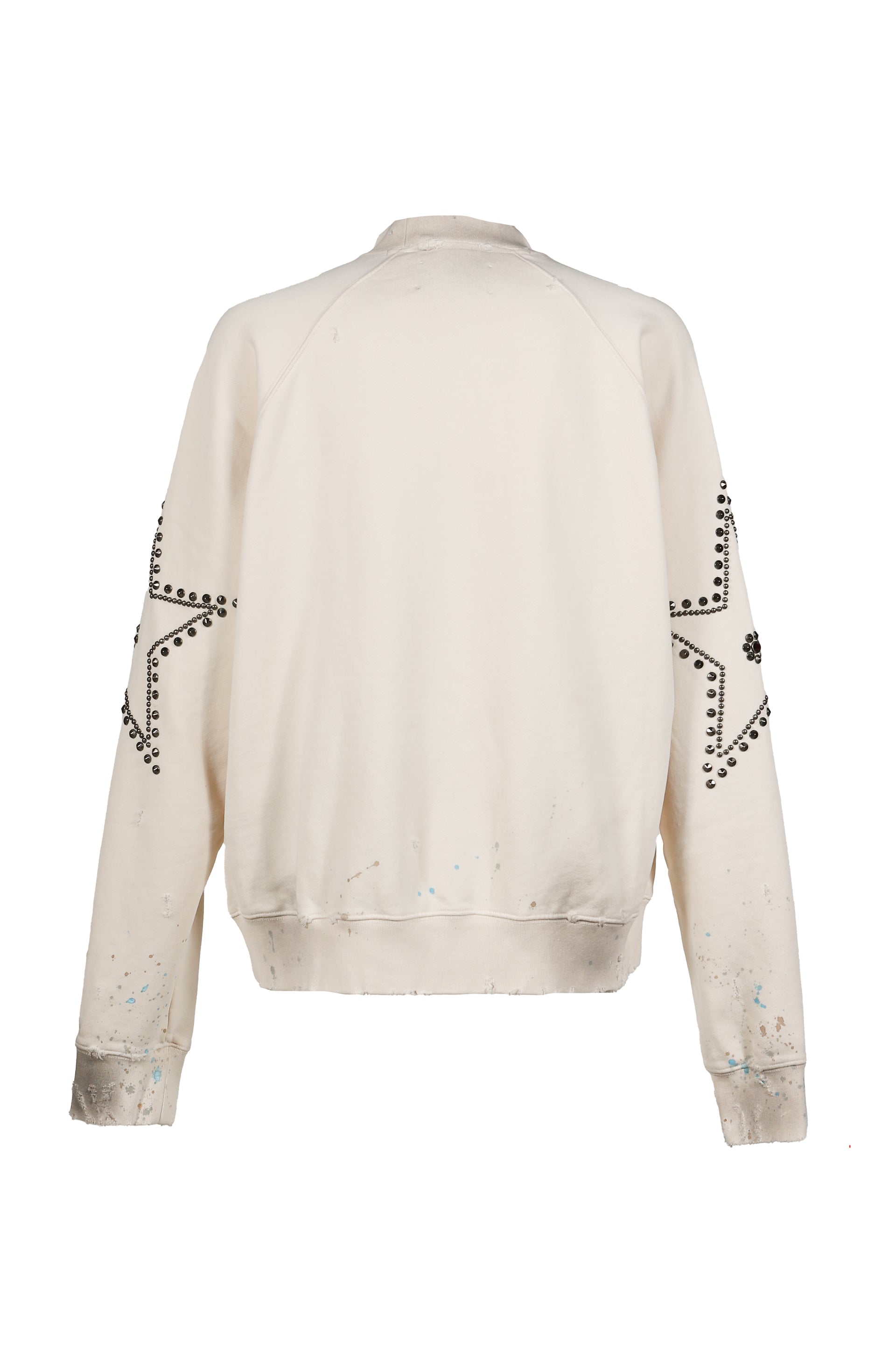 STAR STUDDED CREWNECK / VTG WHT