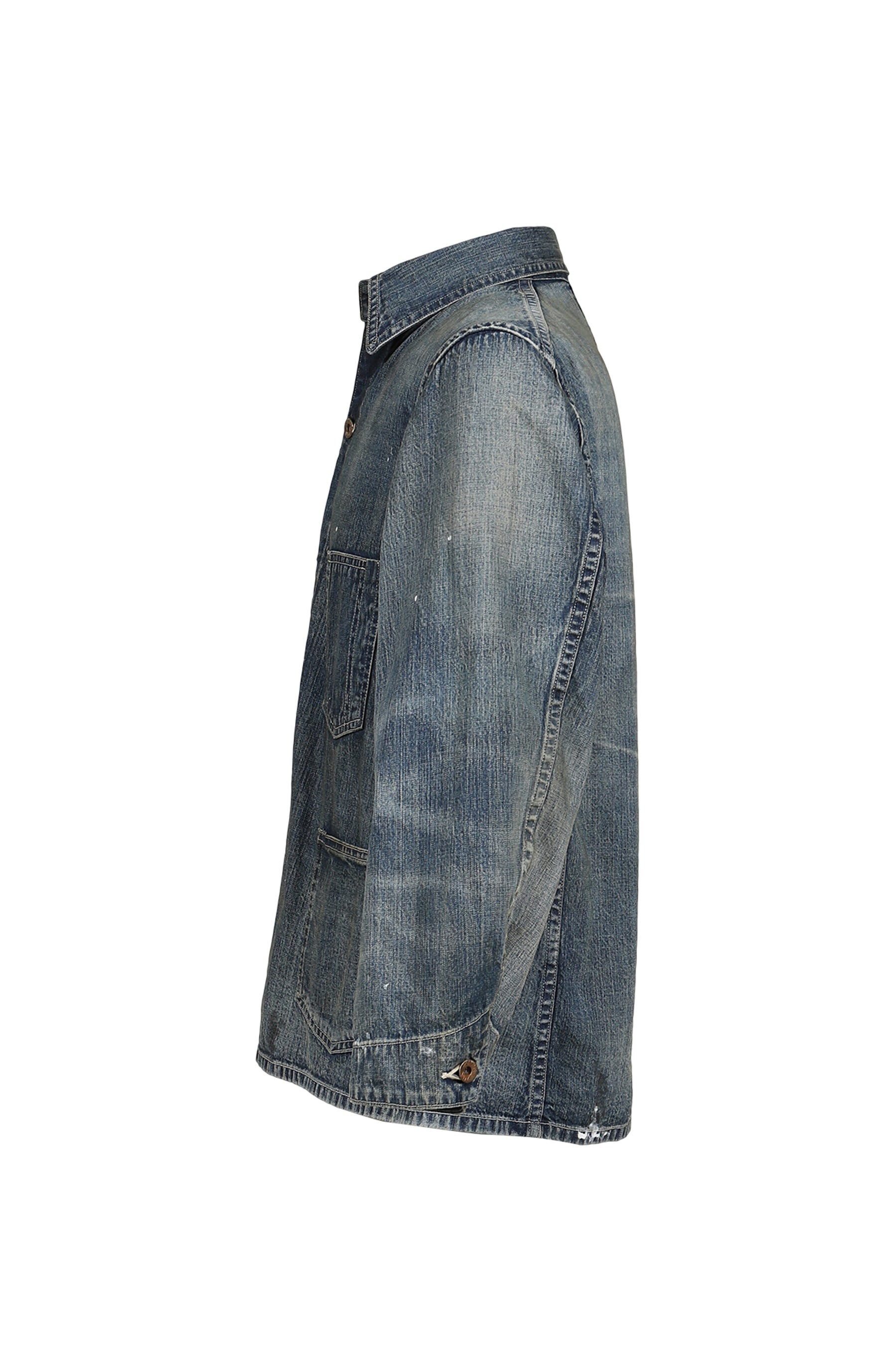 HERITAGE DENIM CHORE COAT AGED / IND