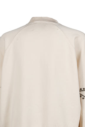 STAR STUDDED CREWNECK / VTG WHT