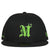NEWERA 59FIFTY AUTHENTIC LOGO CAP / BLK/LIME