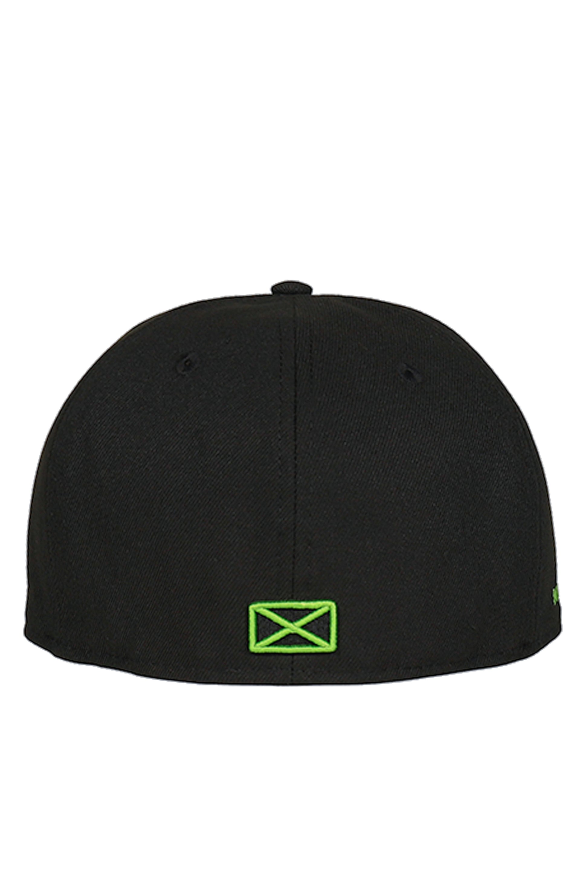 NEWERA 59FIFTY AUTHENTIC LOGO CAP / BLK/LIME