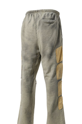 DESTROYED PATCHWORK MOTO SWEATS / HEATHER