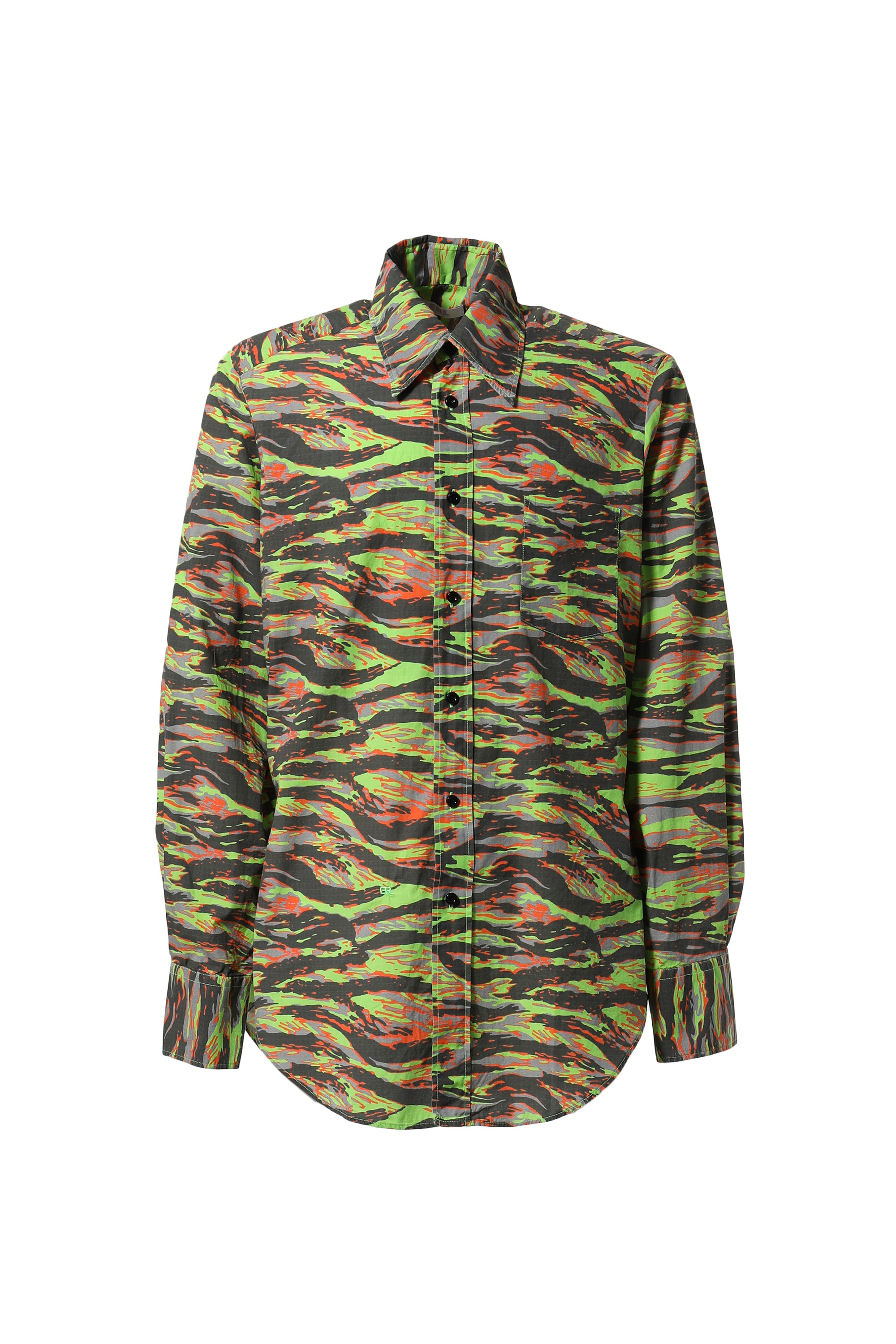 ERL イーアールエル SS23 PRINTED SHIRT WOVEN / ERL GRN