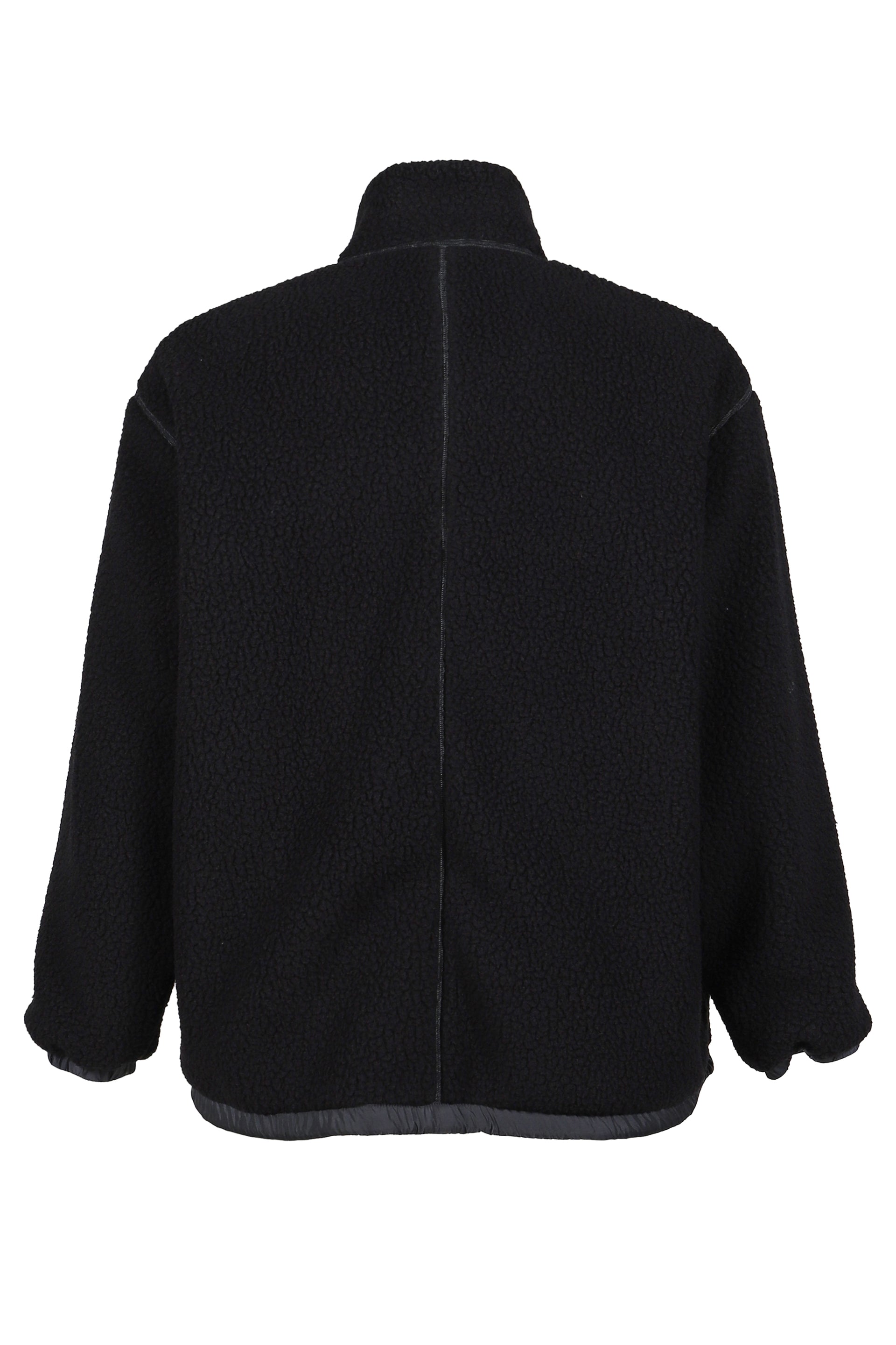 FLEECE LINER NYLON ZIP UP JACKET / WEATHER MJ CONNECTION / BLK